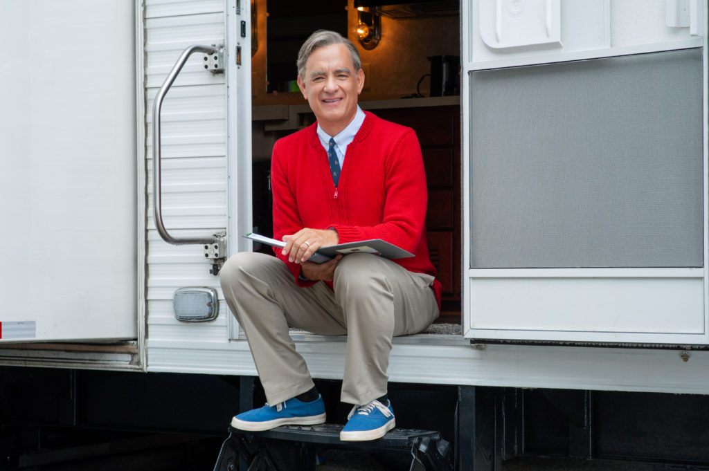 Mr. Rogers played by Tom Hanks